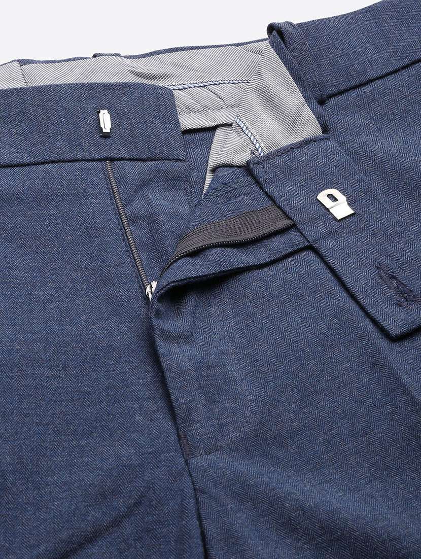 men solid flat front full length formal trouser - 21597599 -  Standard Image - 6