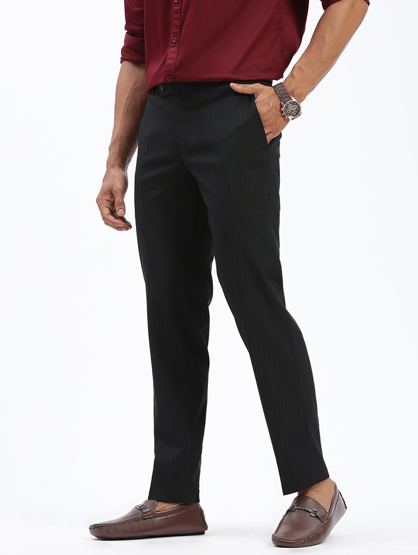 men solid flat front full length formal trouser - 21597602 -  Standard Image - 1