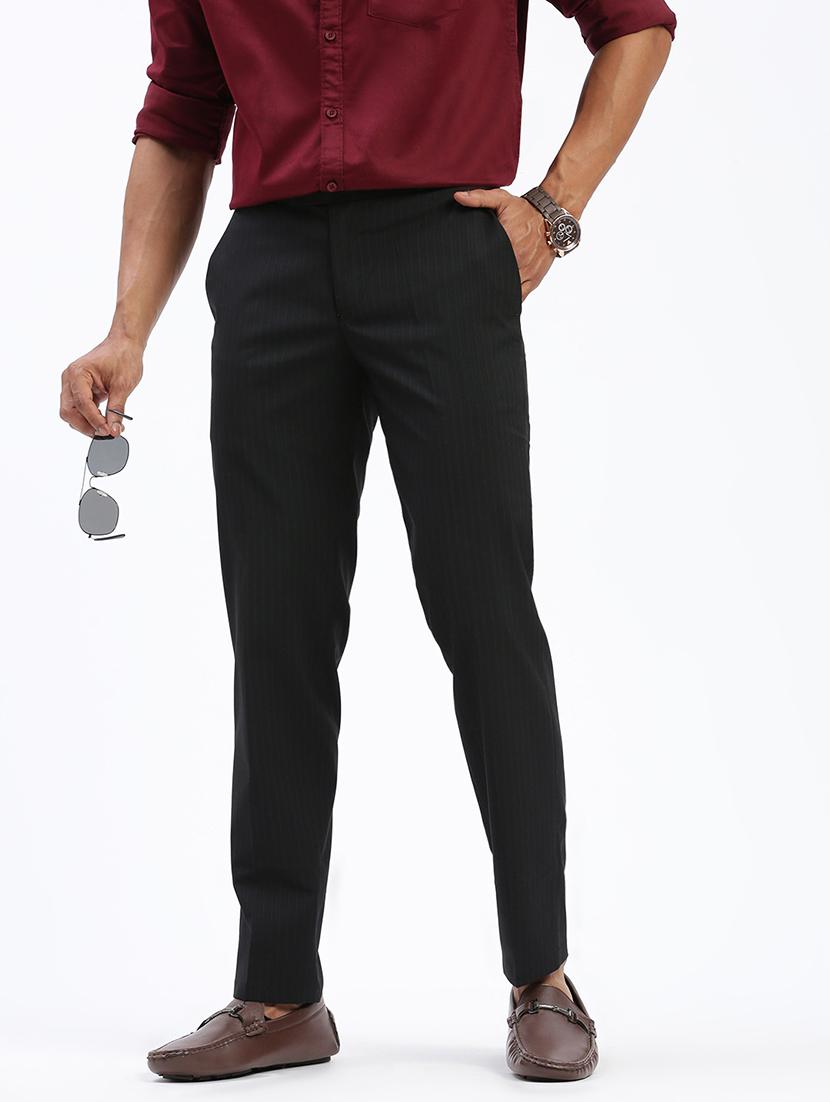 men solid flat front full length formal trouser - 21597602 - Standard Image - 4