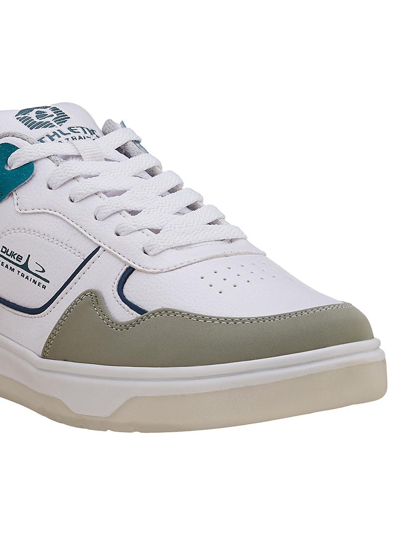 men white lace up sneakers - 21597631 - Standard Image - 4