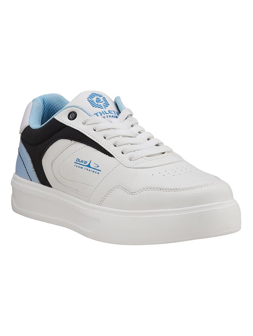 men white lace up sneaker - 21597633 -  Standard Image - 1