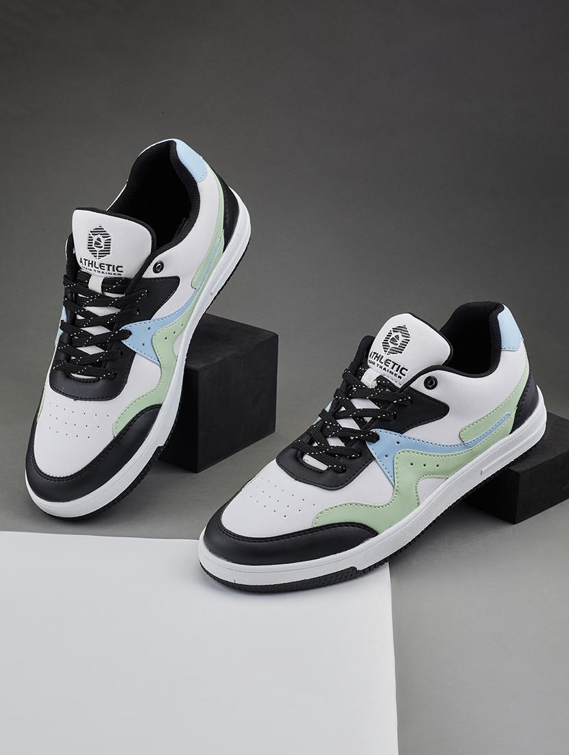 men white lace up sneaker - 21597635 -  Zoom Image - 0