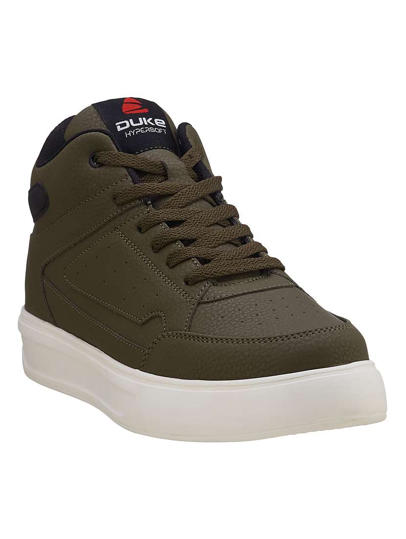 men olive lace up sneaker - 21597637 -  Standard Image - 1