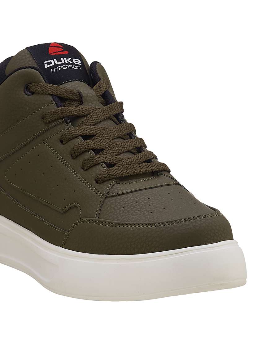 men olive lace up sneaker - 21597637 -  Standard Image - 4