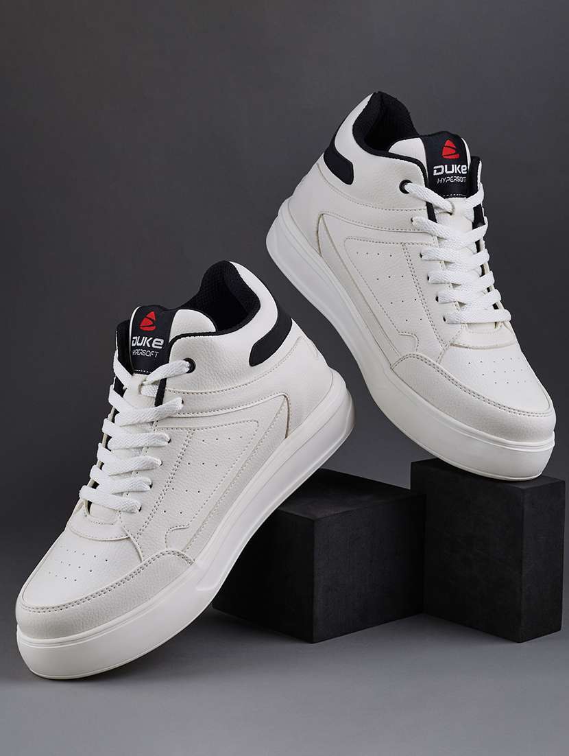 men white lace up sneakers