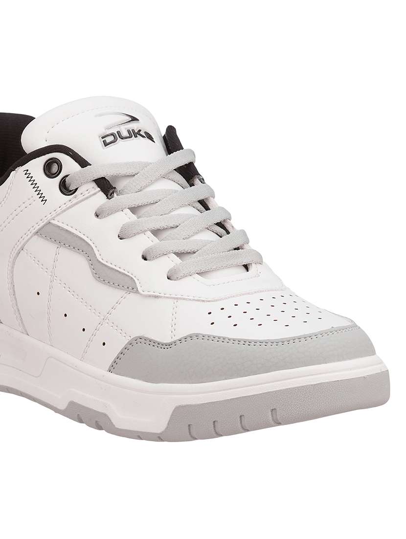 men grey lace up sneakers - 21597641 -  Standard Image - 4