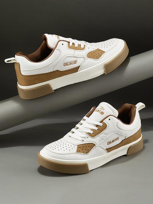 men white lace up sneaker - 21597649 -  Standard Image - 0