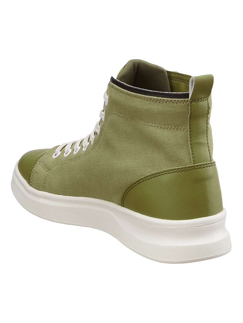 men green lace up sneakers - 21597653 -  Standard Image - 4