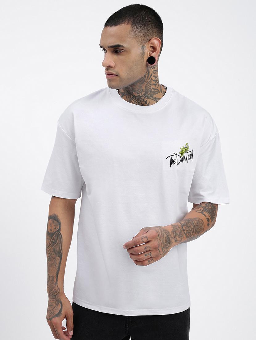 men front & back print short sleeve t-shirt - 21597658 - Zoom Image - 0