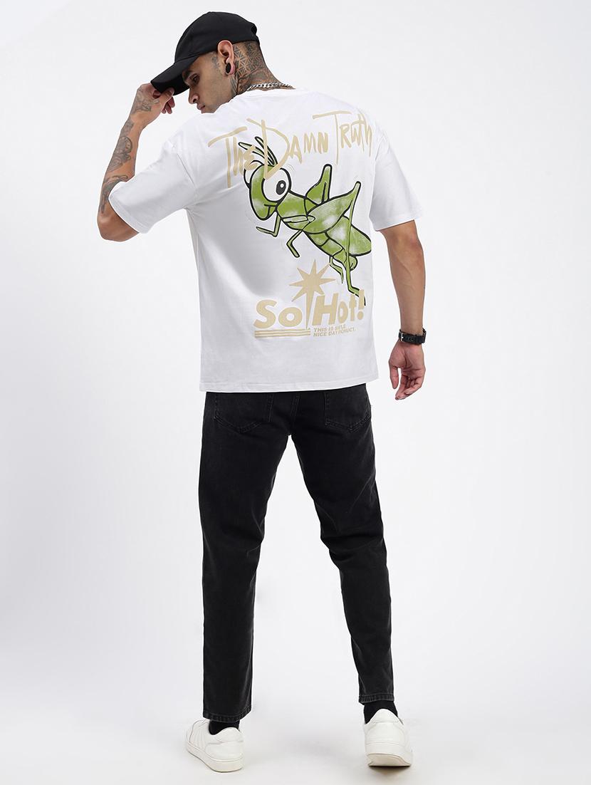 men front & back print short sleeve t-shirt - 21597658 - Standard Image - 4