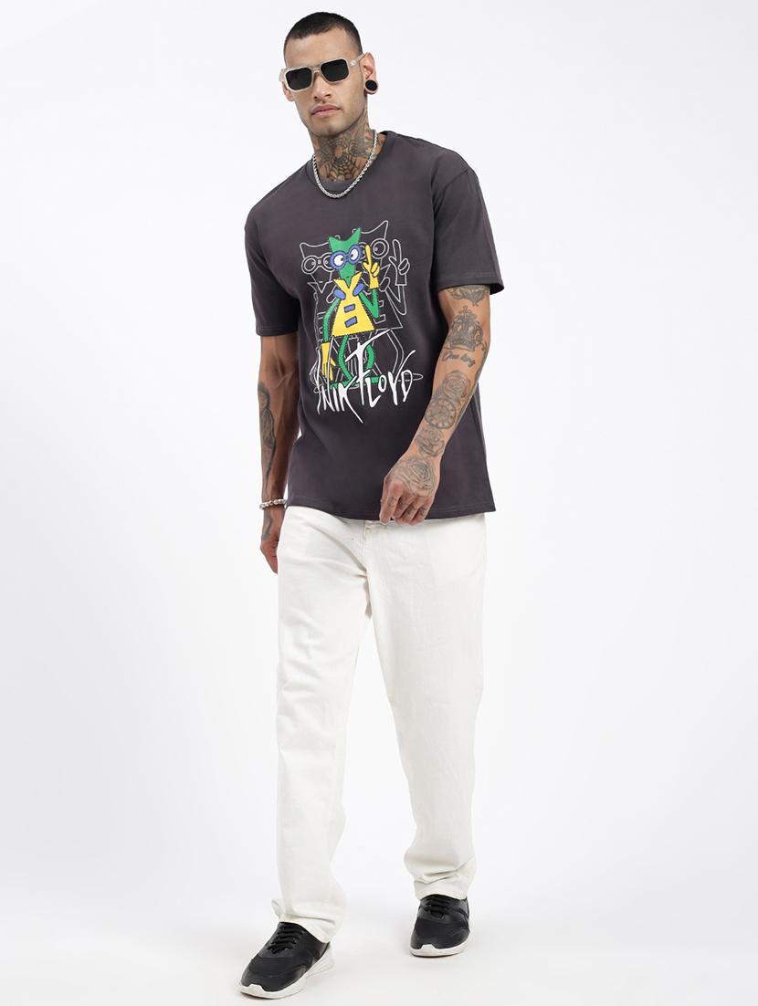 men front print short sleeves t-shirt - 21597664 - Standard Image - 4
