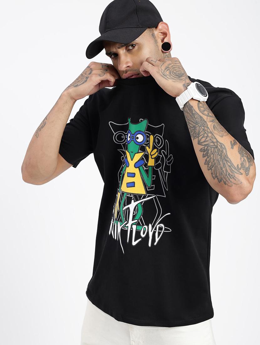 men front print short sleeves t-shirt - 21597665 - Standard Image - 1