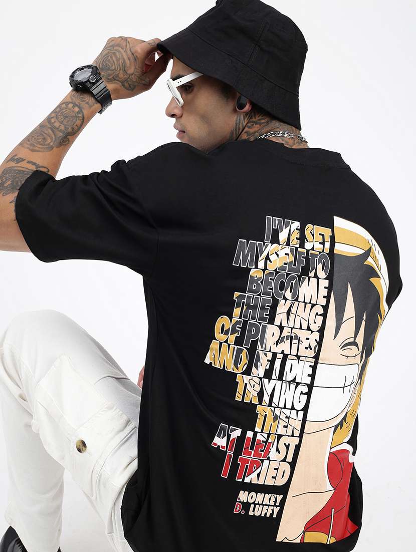 men front & back print short sleeve t-shirt - 21597666 -  Standard Image - 1