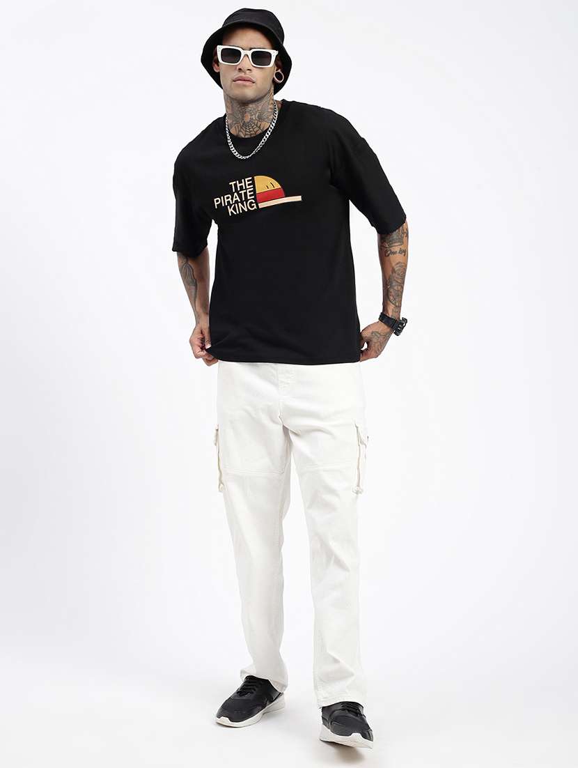 men front & back print short sleeve t-shirt - 21597666 -  Standard Image - 4