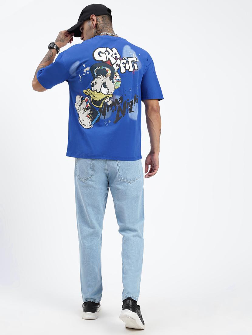 men front & back print short sleeve t-shirt - 21597679 - Standard Image - 4