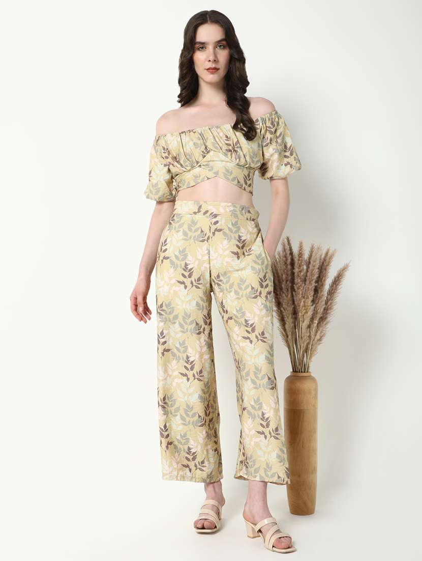 women printed top and trouser co-ords set - 21597973 -  Standard Image - 4