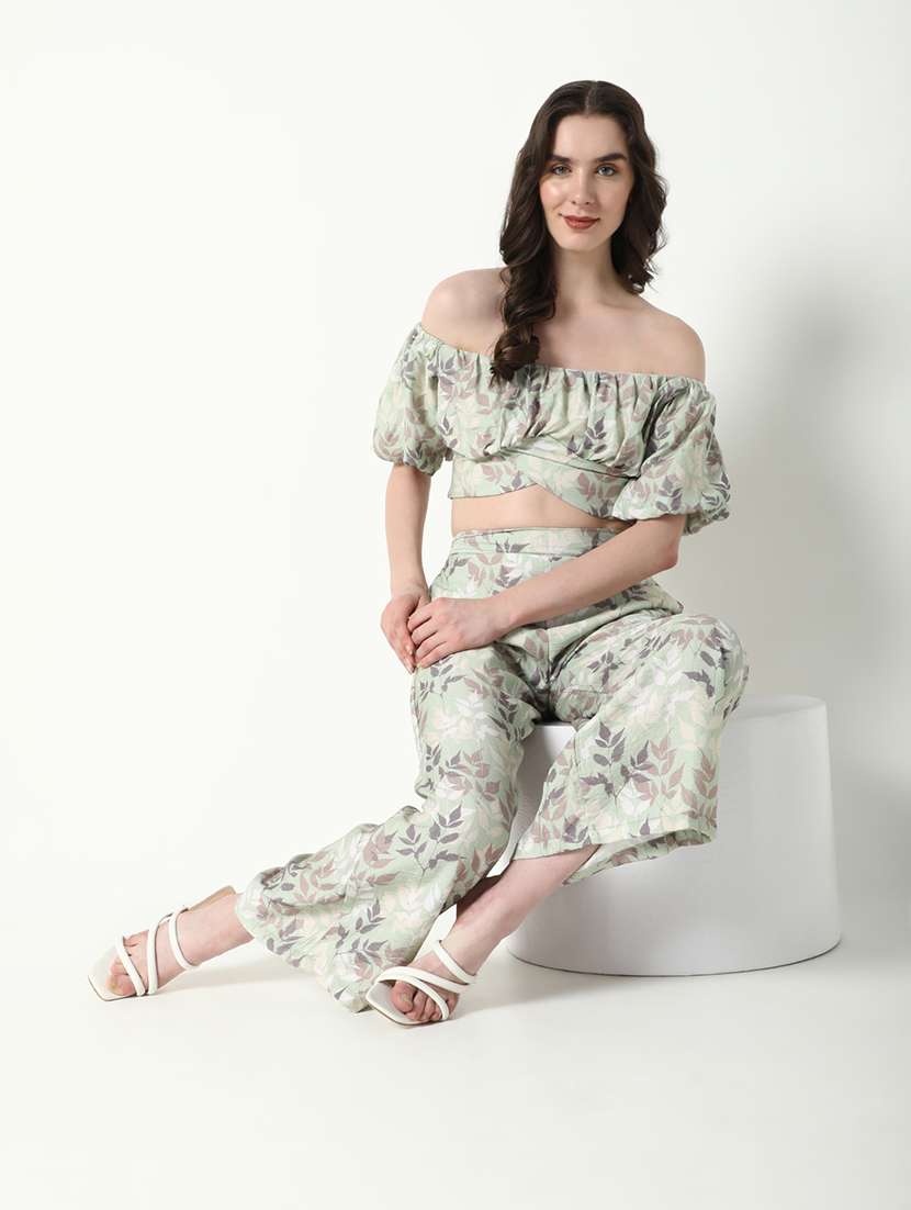 women printed top and trouser co-ords set - 21597974 -  Standard Image - 4