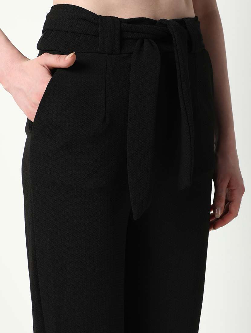 women solid top and trouser co-ords  set - 21597975 -  Standard Image - 6