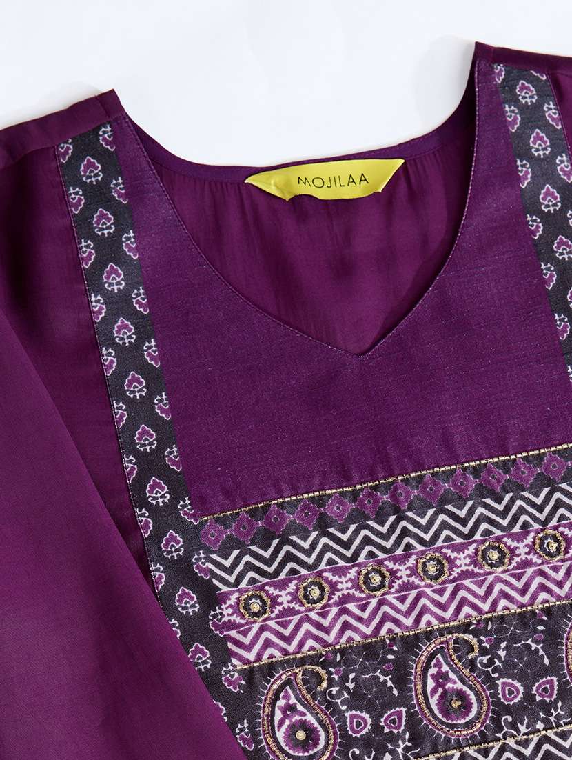 women three quarter sleeve kurta pant with dupatta set - 21597998 -  Standard Image - 4