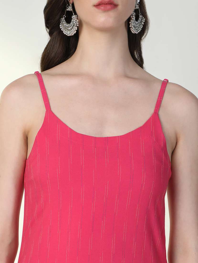 women pink self design kurta pant set - 21598133 -  Standard Image - 6