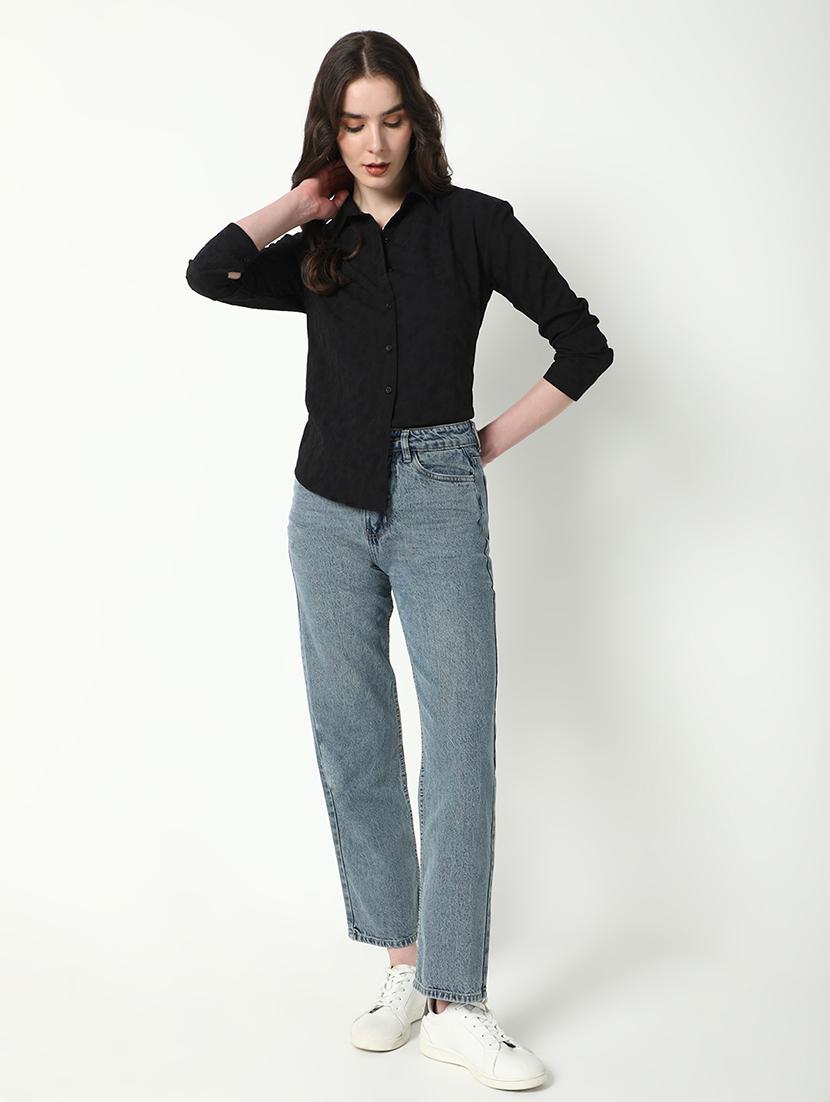 women self designed collared regular shirt - 21598147 - Standard Image - 4