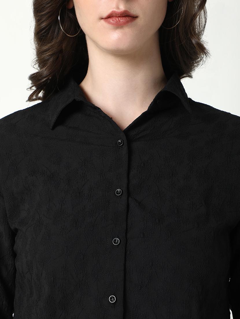 women self designed collared regular shirt - 21598147 - Standard Image - 6