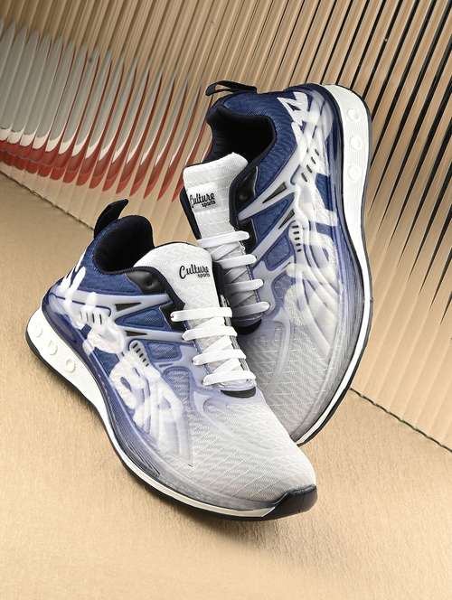 men lace up running sport shoes