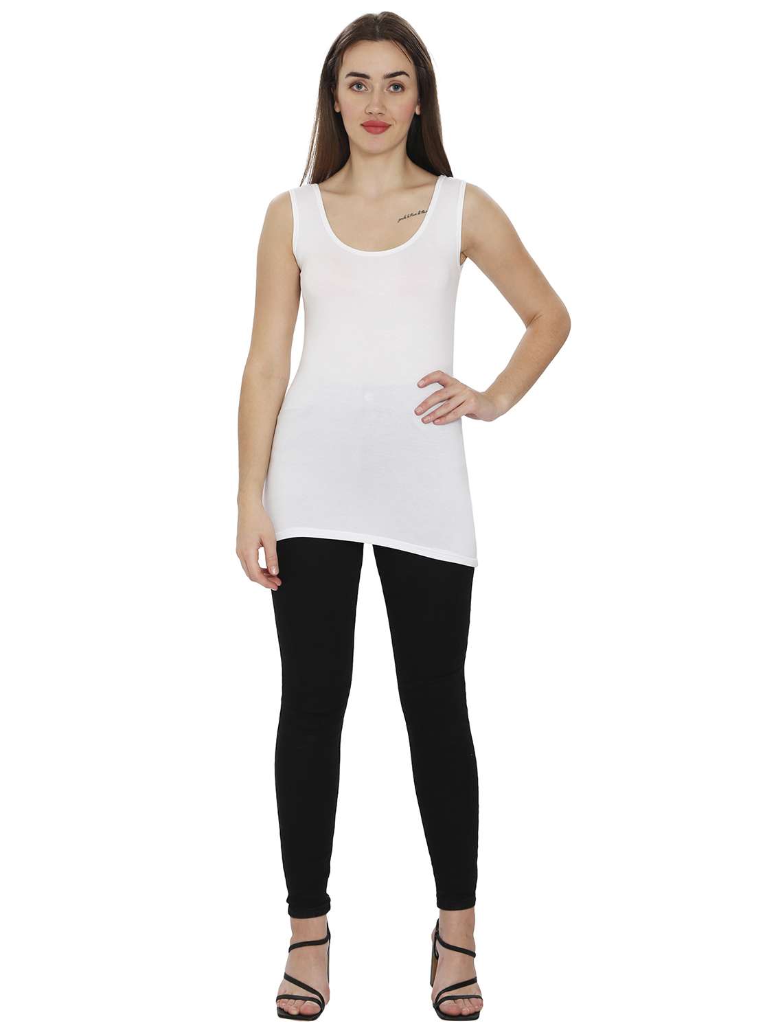 women white solid camisole - 21598546 - Standard Image - 4