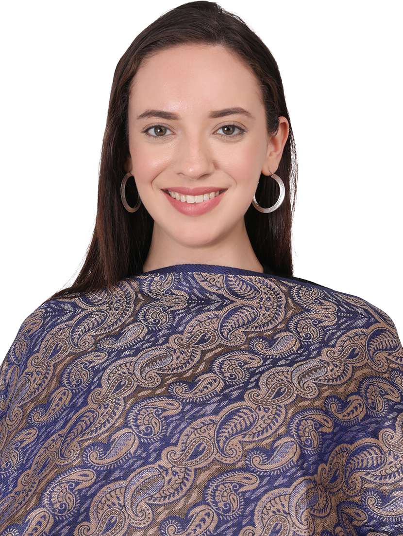 women self design woolen shawl - 21598911 - Standard Image - 4