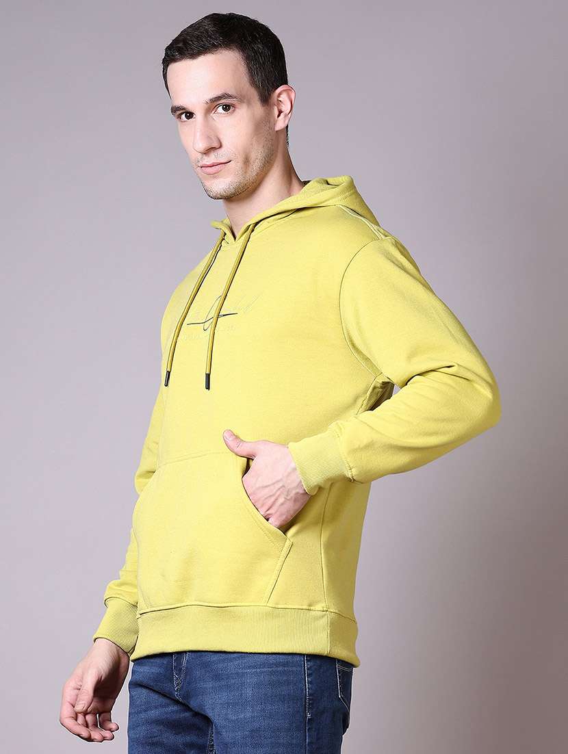 men long sleeve regular fit hooded sweatshirt - 21599055 -  Standard Image - 1