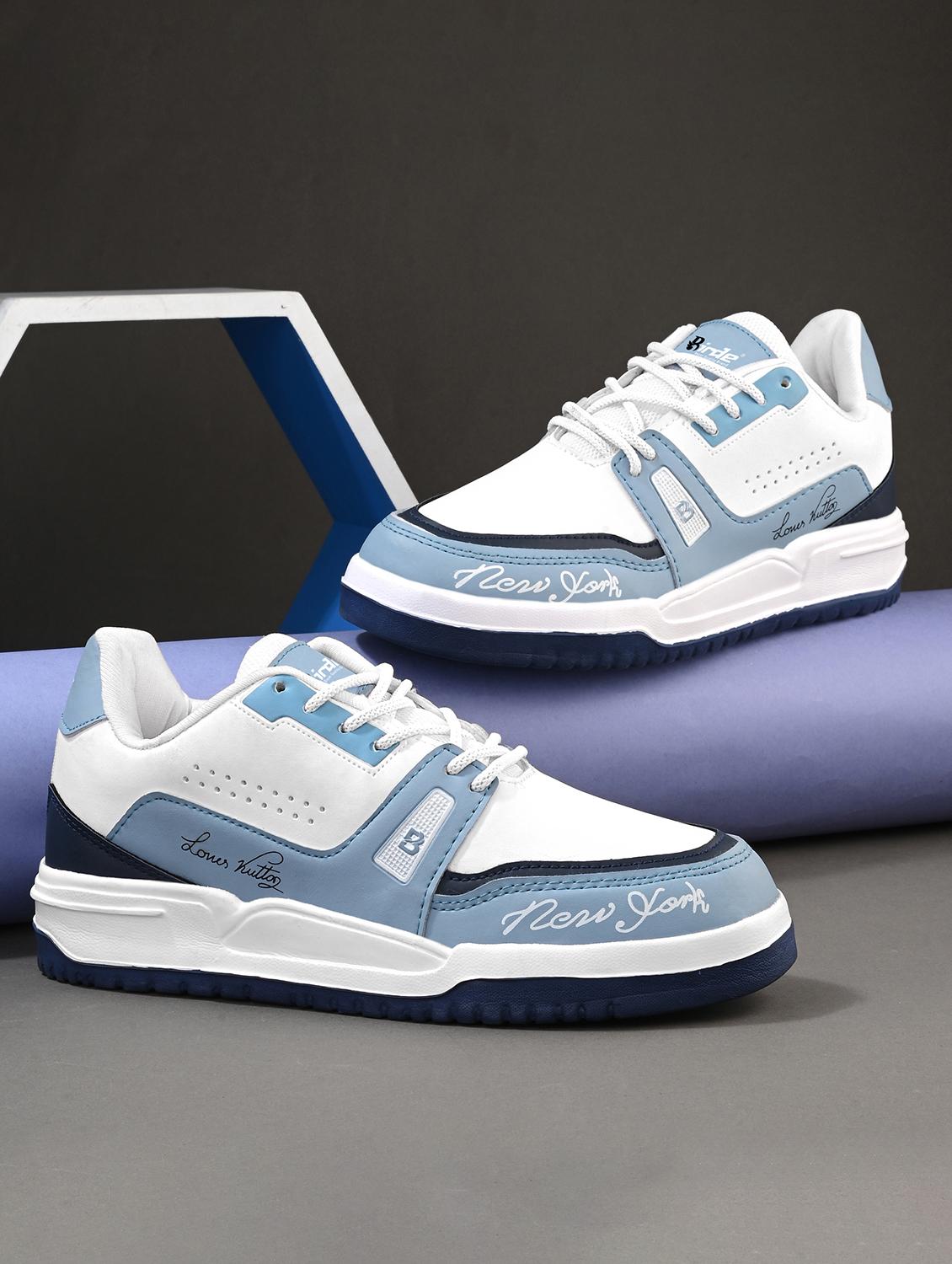 men light blue lace up sneakers