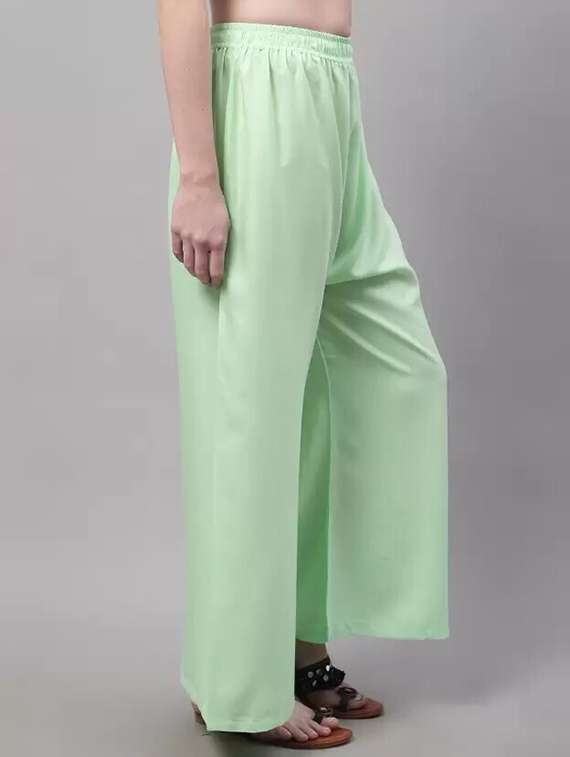 women solid relaxed fit palazzo - 21599398 -  Standard Image - 1