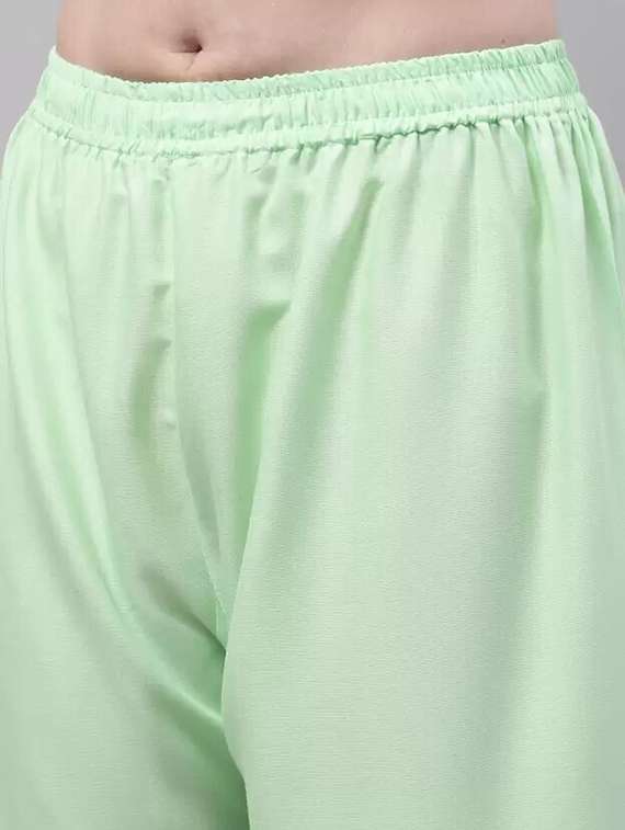 women solid relaxed fit palazzo - 21599398 -  Standard Image - 4