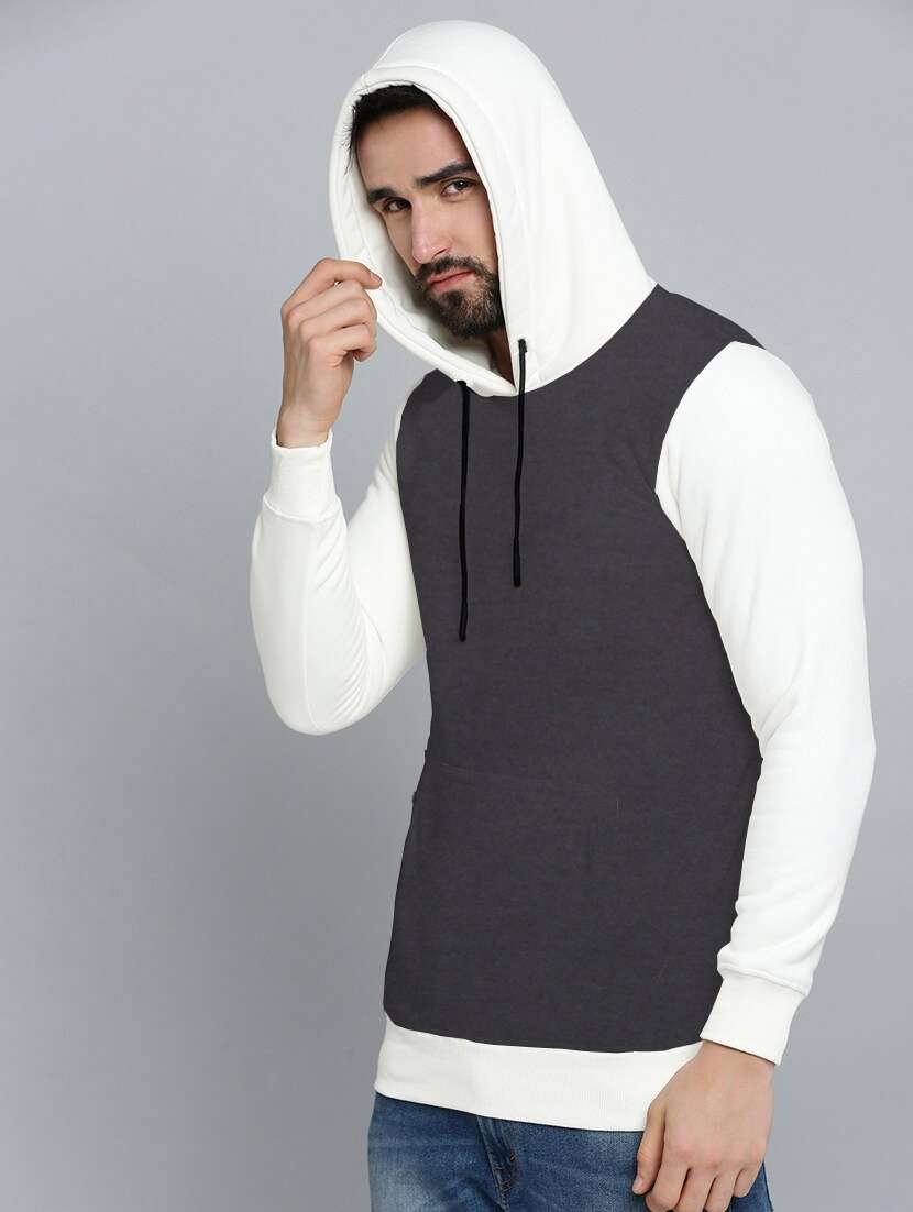 men long sleeves color block sweatshirt - 21599427 -  Standard Image - 1