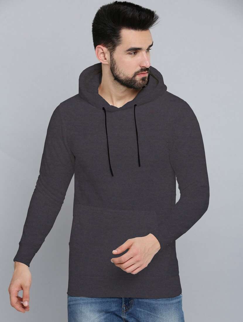 men long sleeves plain sweatshirt