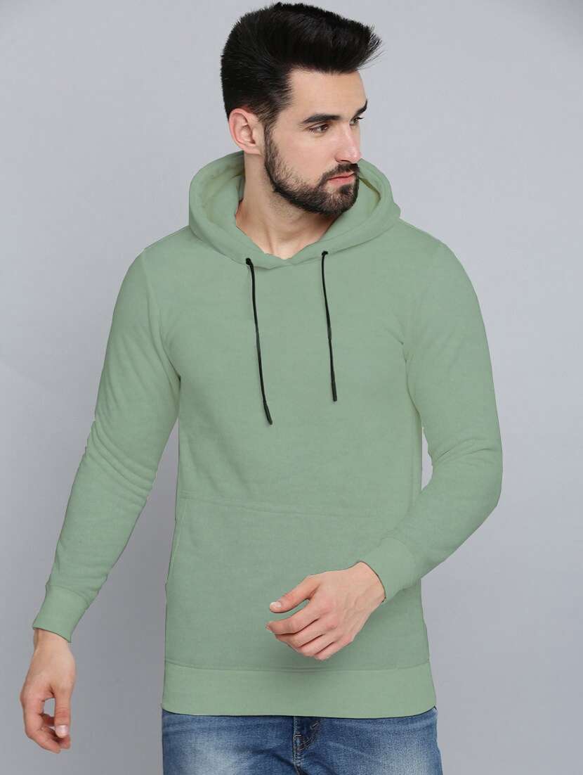 men long sleeves plain sweatshirt
