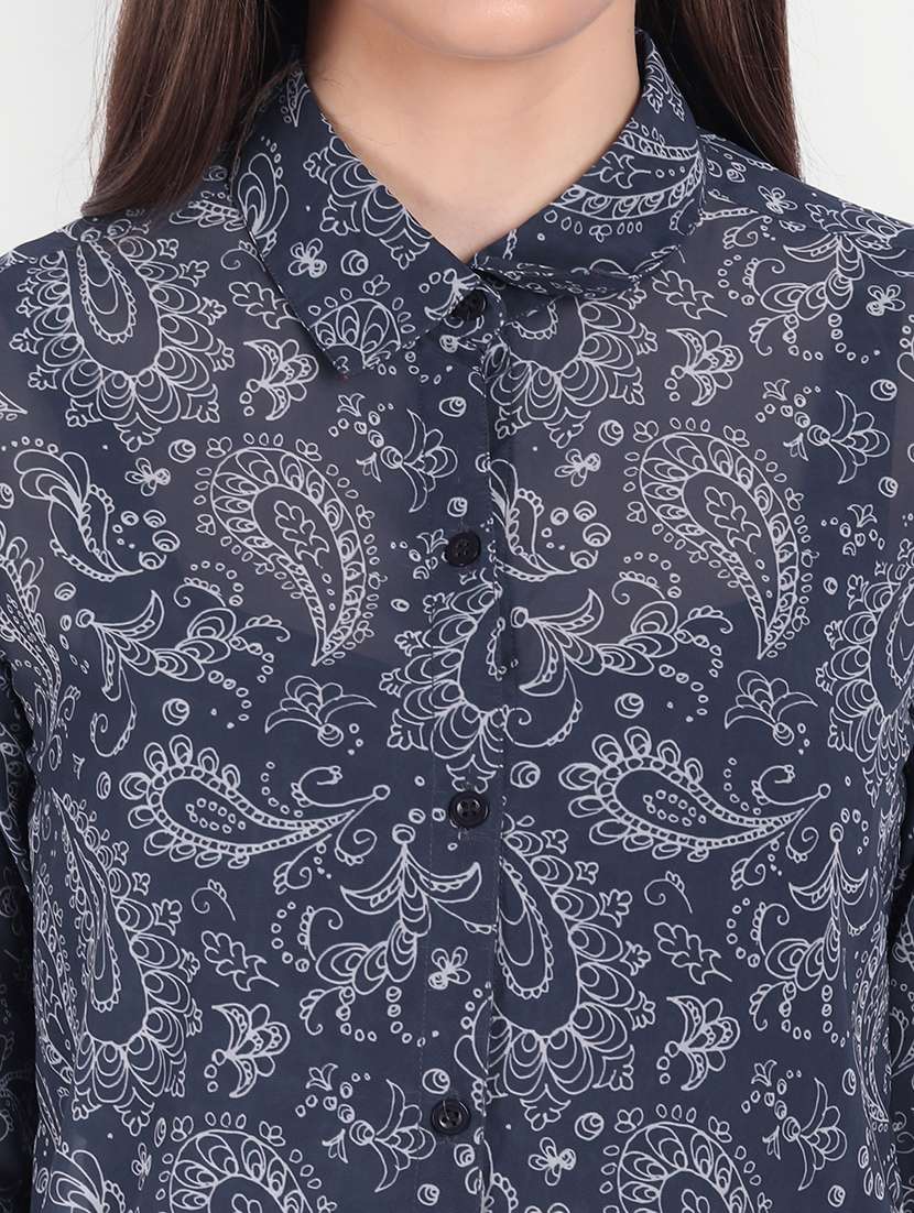 women printed regular fit long sleeve shirt - 21599574 -  Standard Image - 4