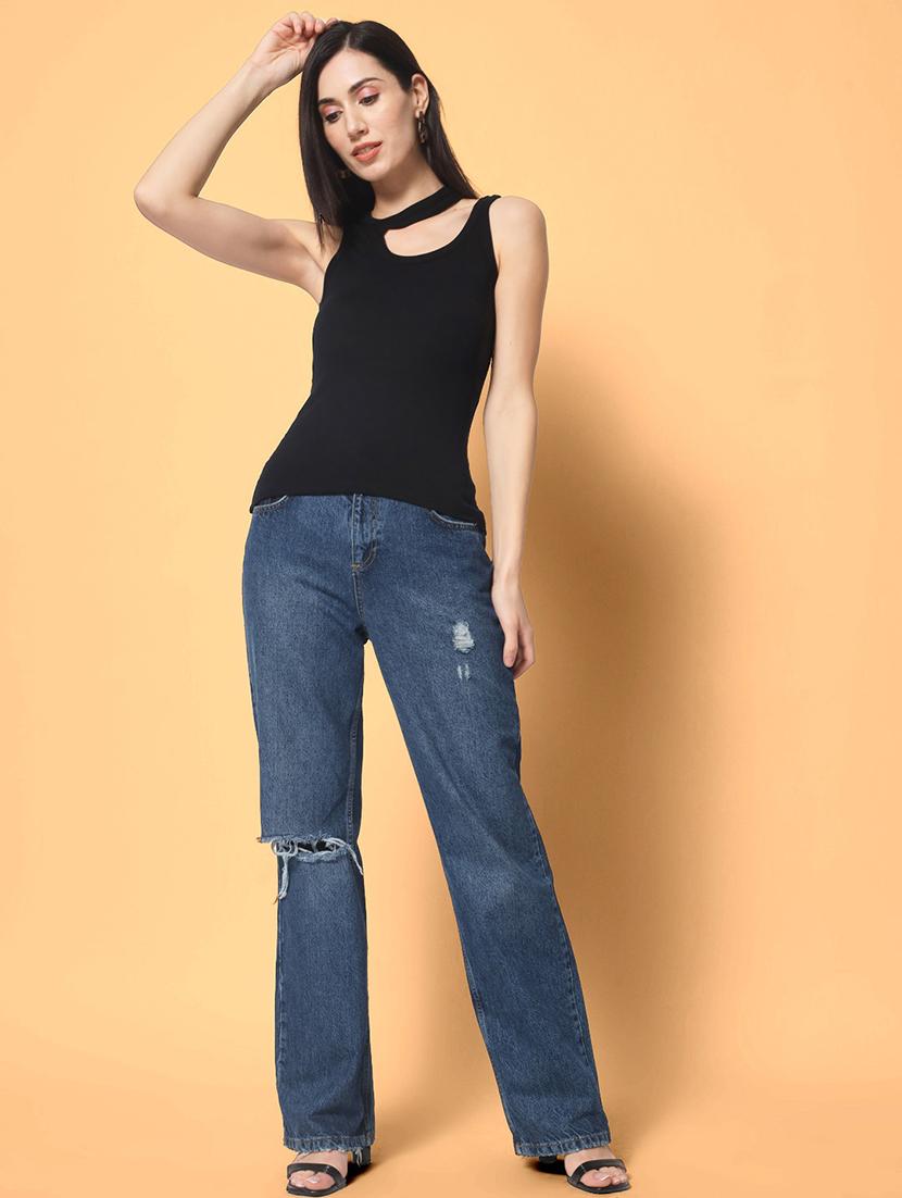 women black solid sleeveless top - 21599905 - Standard Image - 4