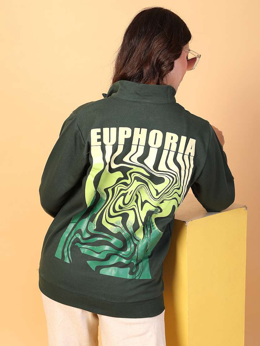 women back print long sleeve sweatshirt - 21600070 - Standard Image - 4