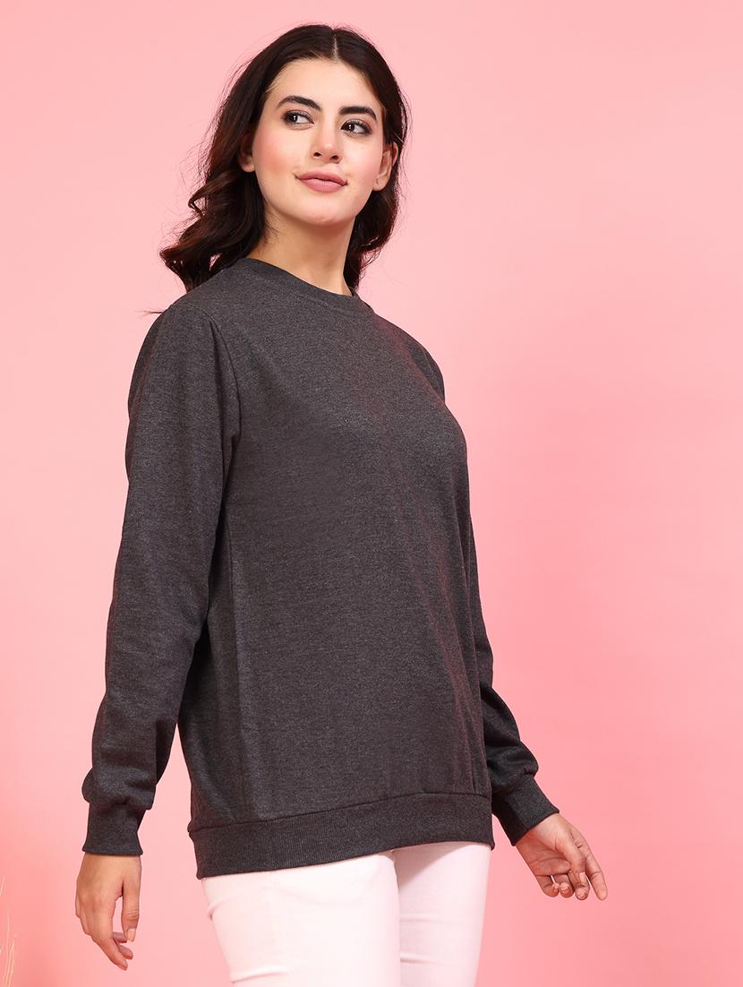 women back print long sleeve sweatshirt - 21600075 - Standard Image - 1
