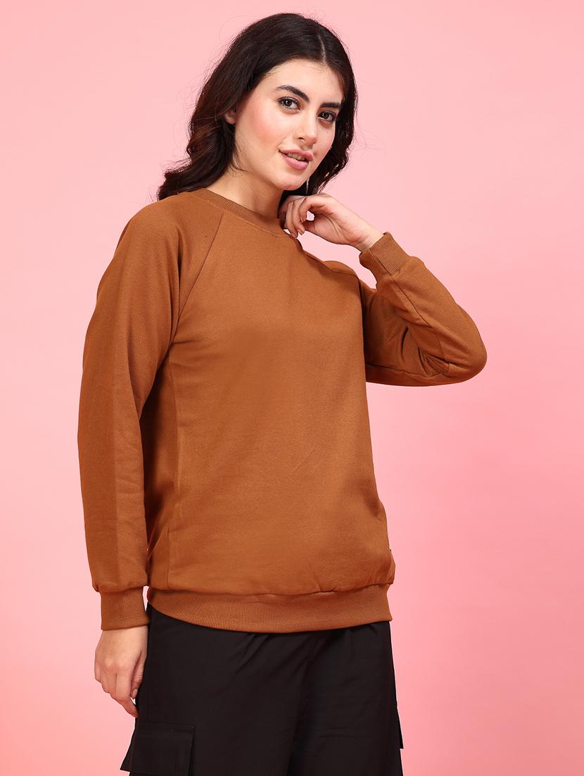 women back print long sleeve sweatshirt - 21600076 - Standard Image - 1