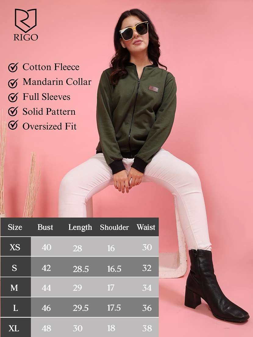 women olive solid bomber jacket - 21600128 -  Standard Image - 4