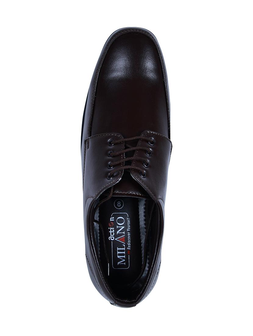 men brown lace-up derby - 21600471 - Standard Image - 4