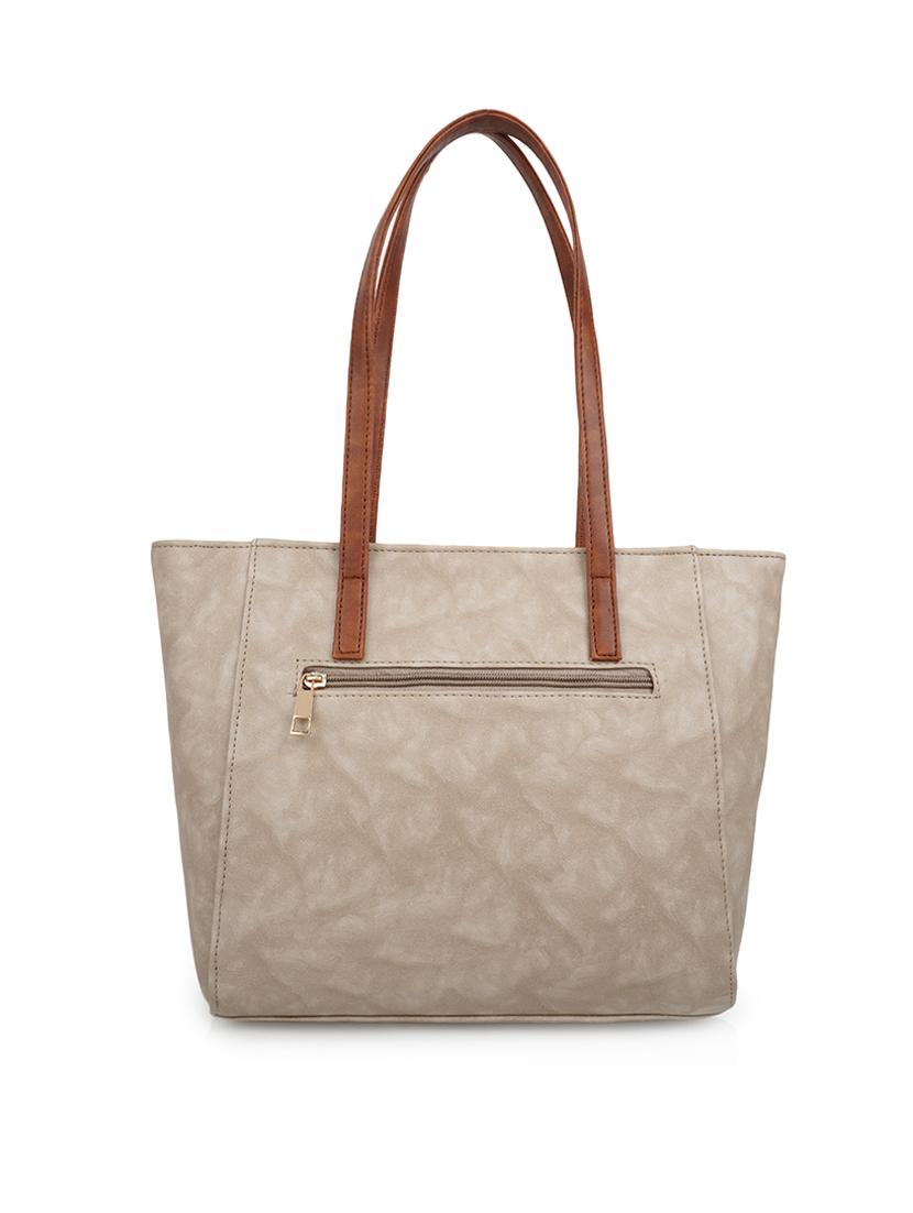 women cream pu combo handbag - 21600593 - Standard Image - 1