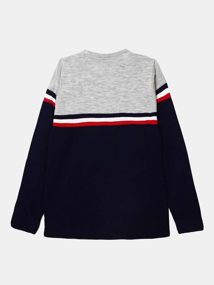 Boys Color Block Long Sleeve Sweater - 21601032 -  Standard Image - 1