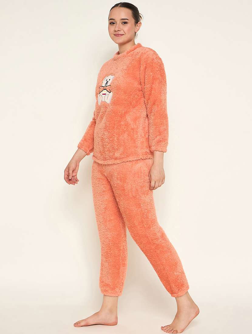 women long sleeve self-designed pyjama nightwear set - 21601315 -  Standard Image - 1