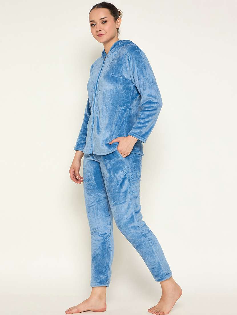 women long sleeve self-designed pyjama nightwear set - 21601319 -  Standard Image - 1