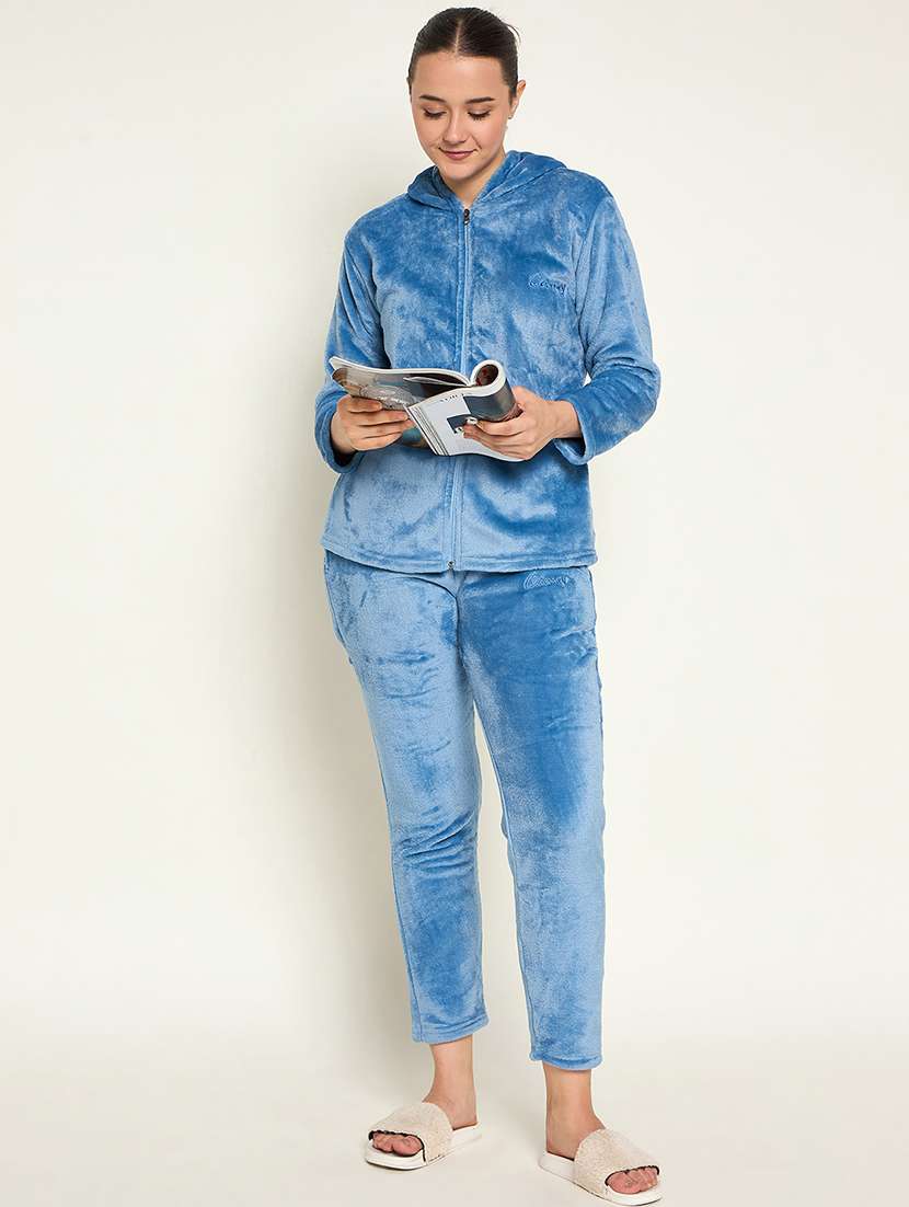 women long sleeve self-designed pyjama nightwear set - 21601319 -  Standard Image - 4