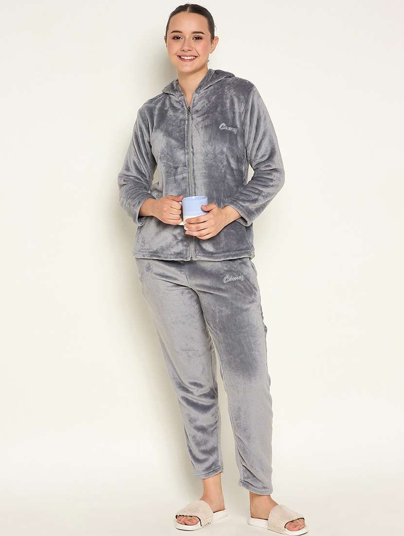 women long sleeve self-designed pyjama nightwear set - 21601322 -  Standard Image - 4