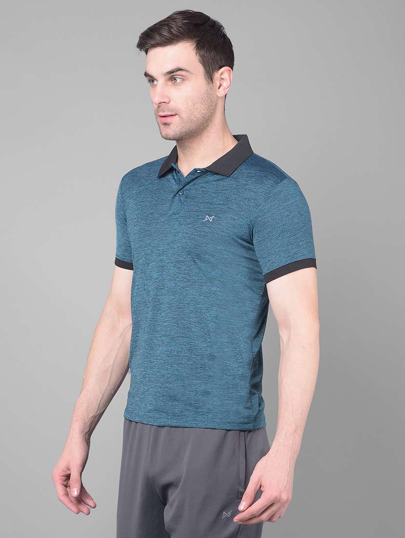 men solid slim fit polo t-shirt - 21601331 -  Standard Image - 1